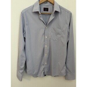 UNTUCKit Slim Fit Wrinkle Free Blue Pink Long Sleeve Casual Shirt M Easter EUC